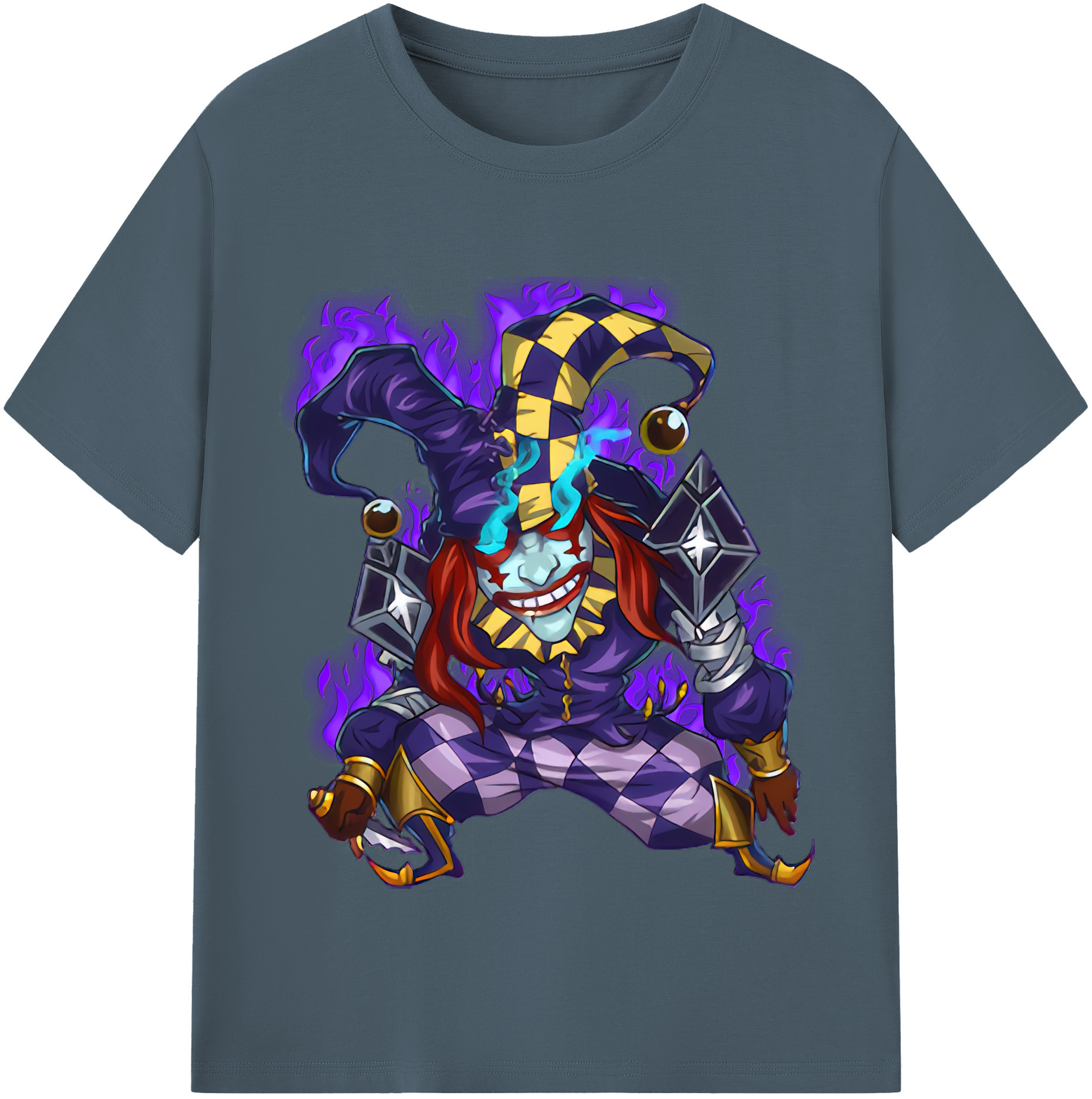 リーグ・オブ・レジェンド League of Legends LOL 綿100％半袖Tシャツ（フロントプリント）